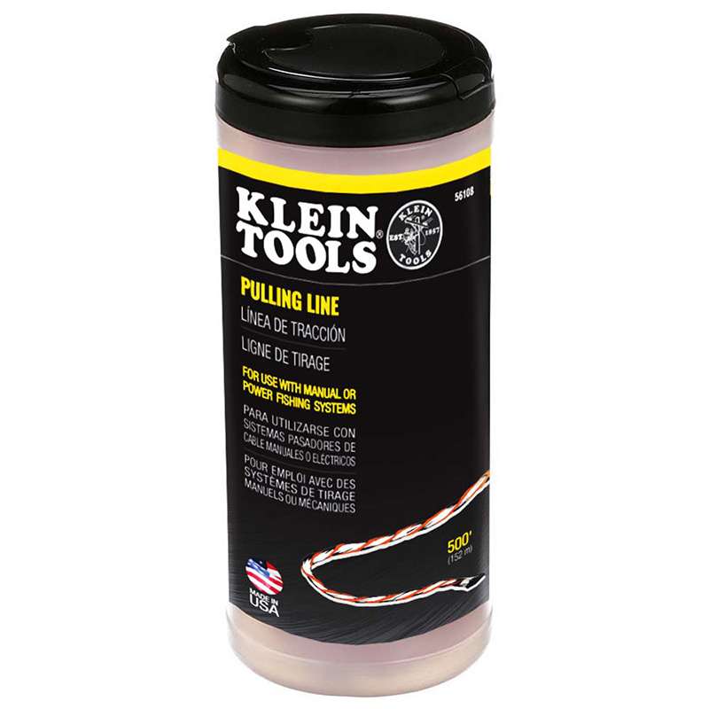 Poly Pull Line with Orange Tracer 500 Feet, Quart Can with Locking Lid